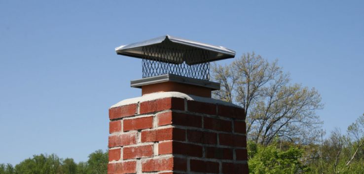Red brick chimney 
